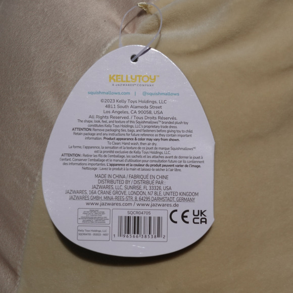 NWT Squishmallow Soft Cuddly Felton Cat Kitten Blue Eye Grey Jumbo Size 20 Inch - Picture 8 of 11